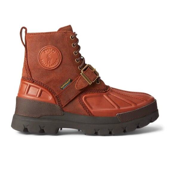 POLO Ralph Lauren Brown Oslo RRL Waterproof Boots Mens 13 Fast Ship NEW UNWORN - Picture 2 of 9